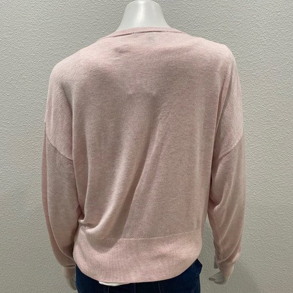 NWT WHBM $79 Cable Placket Relaxed Cardigan Heather Roccoco Sizes S & M - Picture 7 of 7